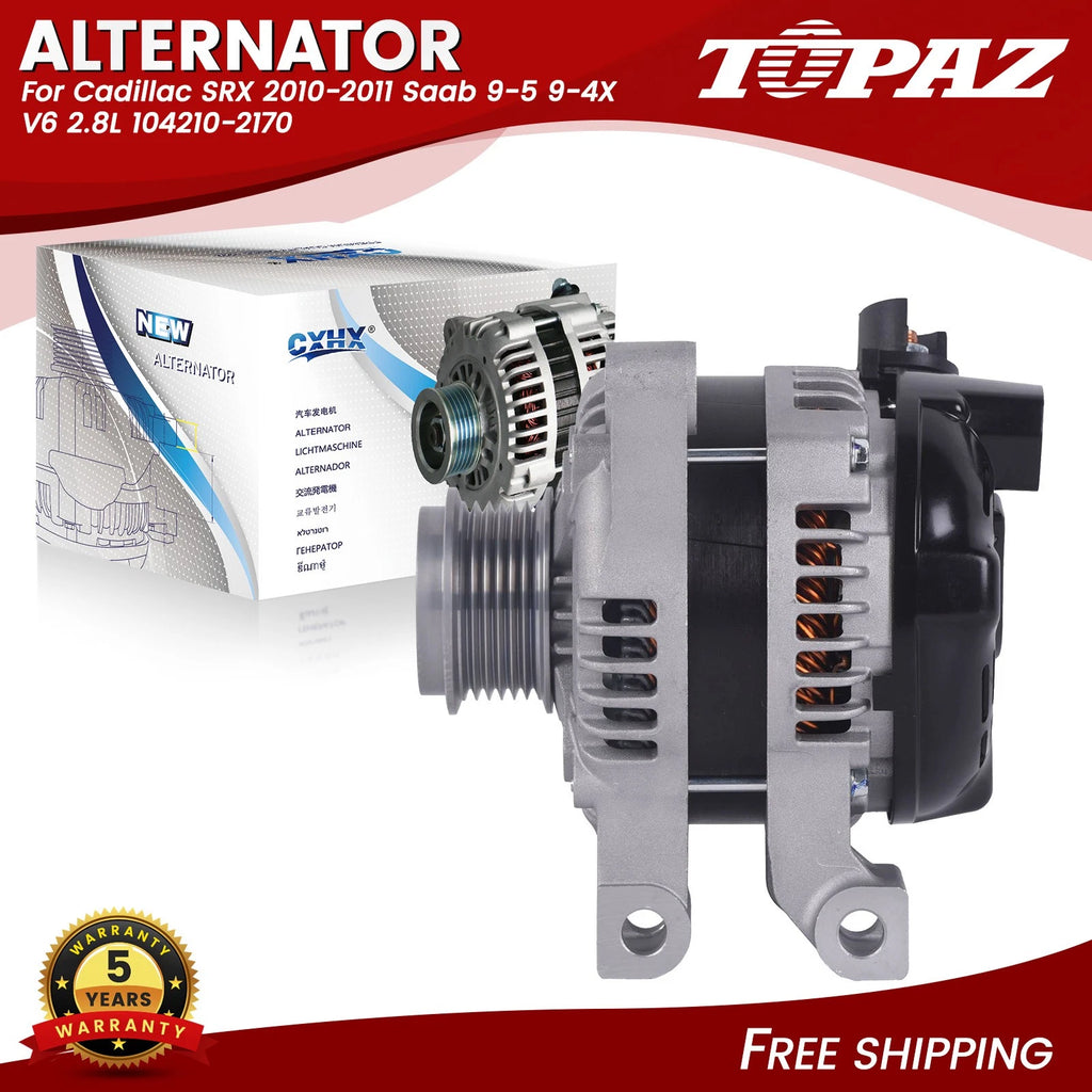 150A Alternator for Cadillac SRX (2010–2011) Saab 9-5 9-4X V6 2.8L