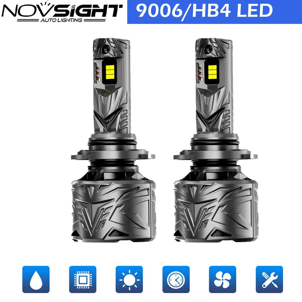 2X 9006 HB4 LED Headlight Bulbs for 50000LM Super Bright