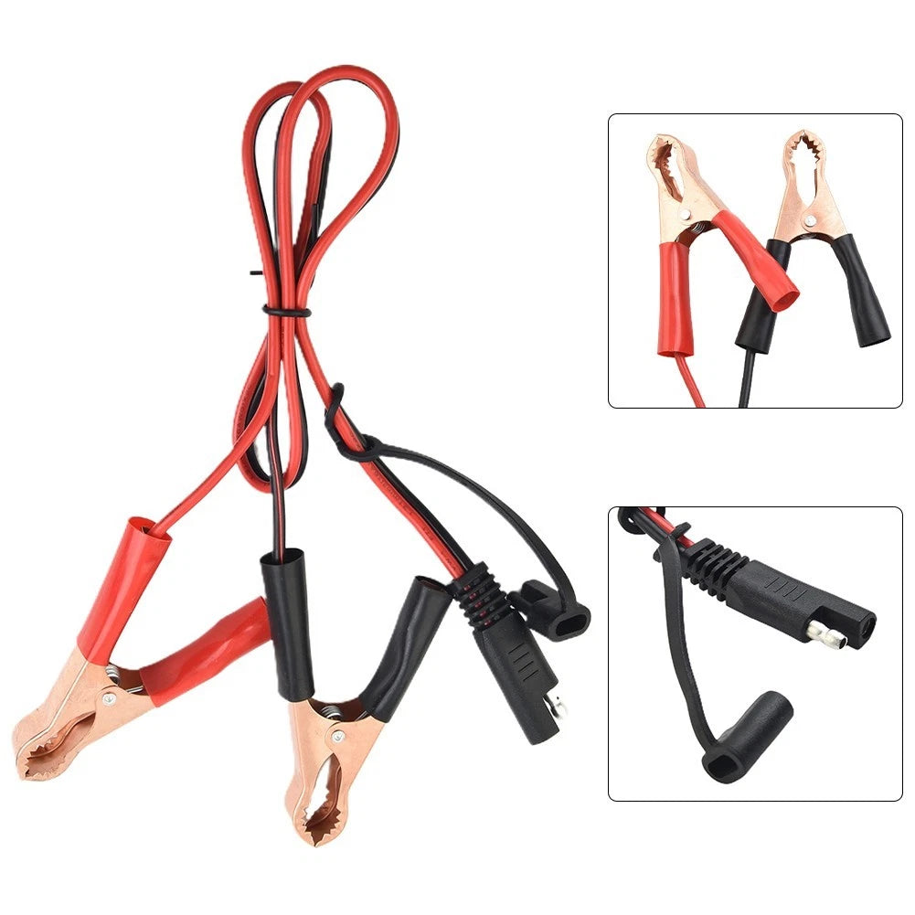 Battery Cable Charger Clip SAE for Motorcycle Battery (Universal)