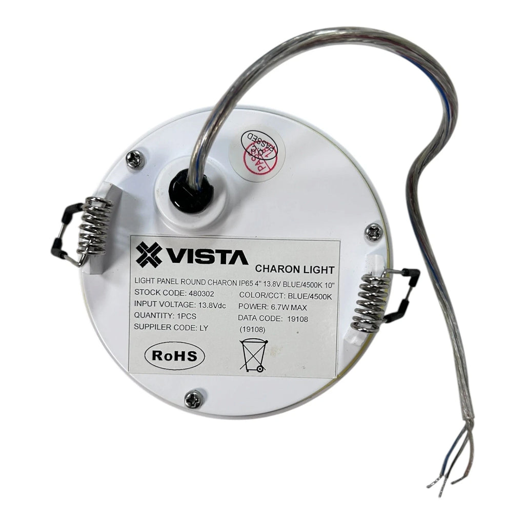 2X Charon Round 4'' Dimming Blue LED Lights for Vista 480302 (13.8VDC)