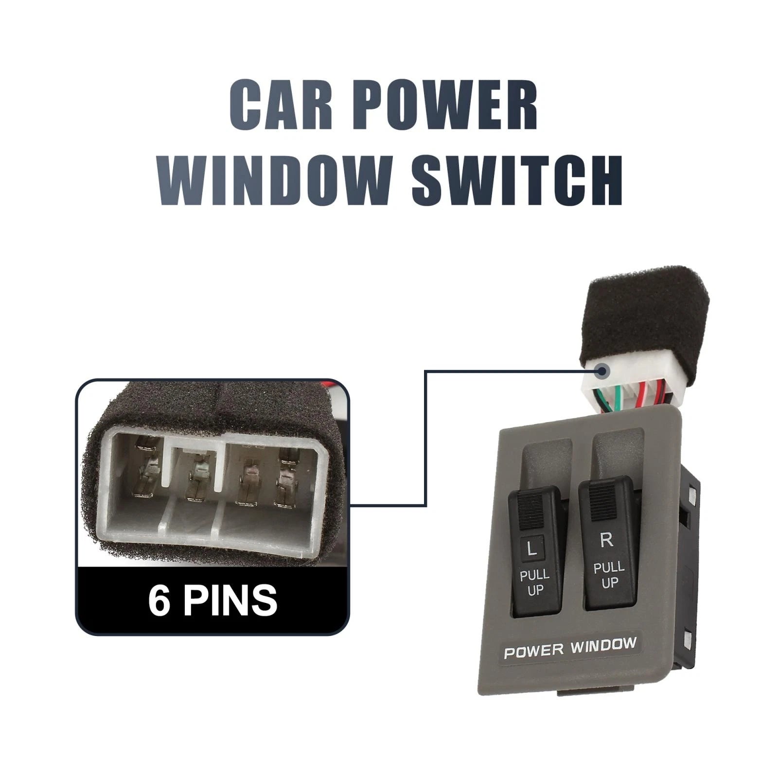 Power Window Switch for Kia Pride (KK12B-66-350)