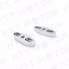 Chrome Motorcycle Mirror Block Off Plates for HTTMT (2.5" X 1")