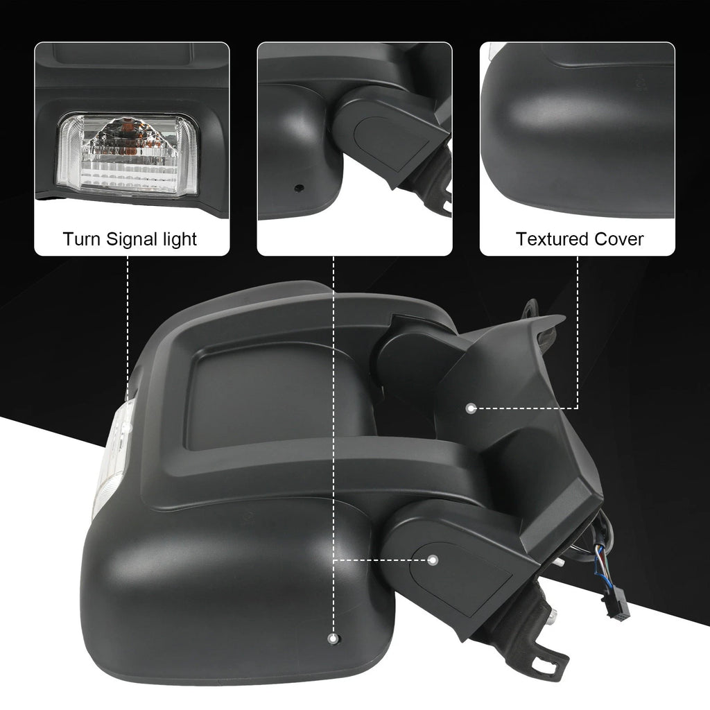 Right Side Mirror for Ram ProMaster 1500 2500 3500 (2014-2021) with Signal Light