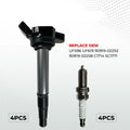 4 x Ignition Coils & Spark Plugs for Toyota Scion xD (2008-2014)