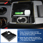 Center Armrest Storage Box Organizer Tray for Ford Ranger (2024–2025)