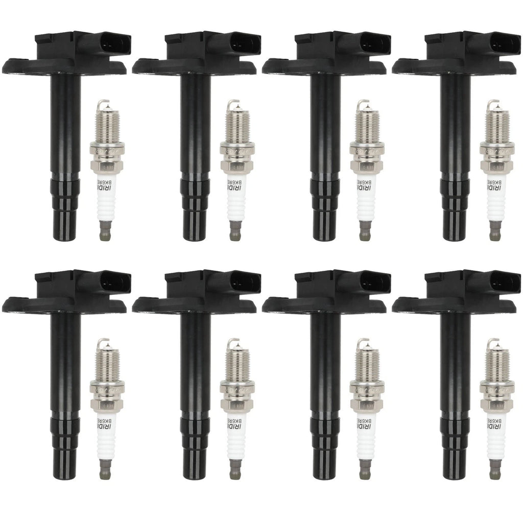 Set of 8 Ignition Coils & 8 Spark Plugs for Audi A4 TT Quattro Volkswagen Beetle (1.8L)