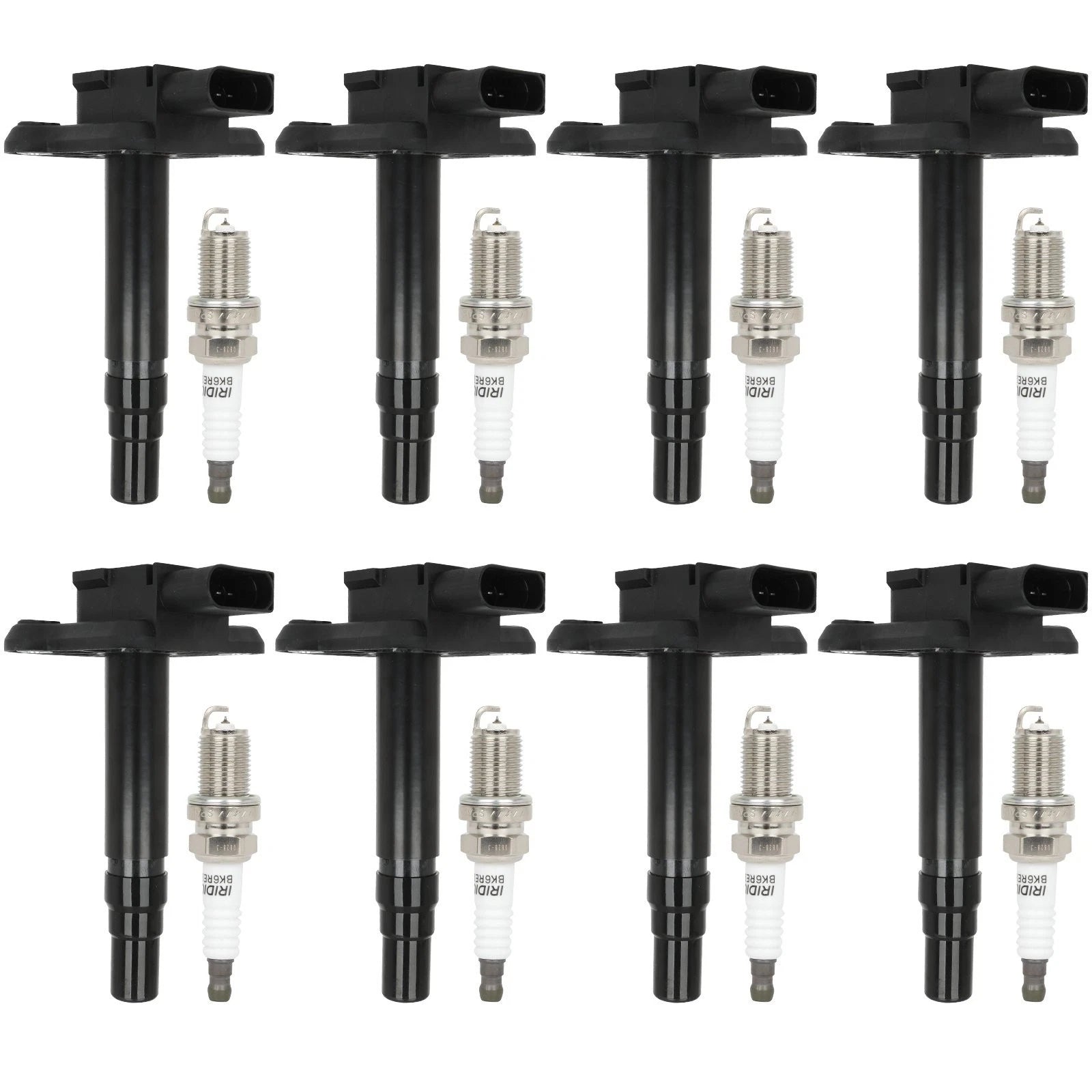 Set of 8 Ignition Coils & 8 Spark Plugs for Audi A4 TT Quattro Volkswagen Beetle (1.8L)
