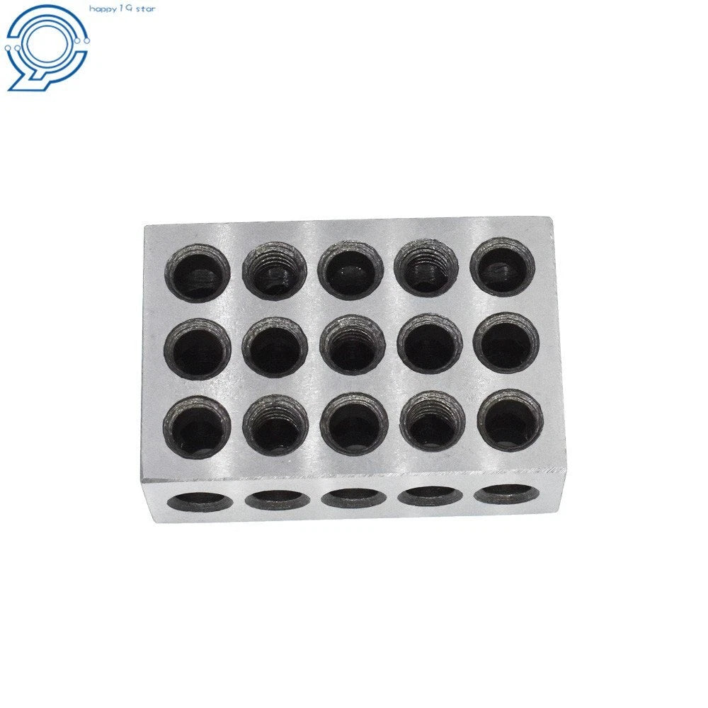 Set of 2 Ultra Precision 1-2-3 Blocks for Machinists (23 Holes)