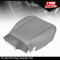 Leather Seat Cover for Chevy Silverado 1500 (2007–2014) - Light Gray