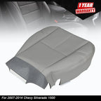 Leather Seat Cover for Chevy Silverado 1500 (2007–2014) - Light Gray