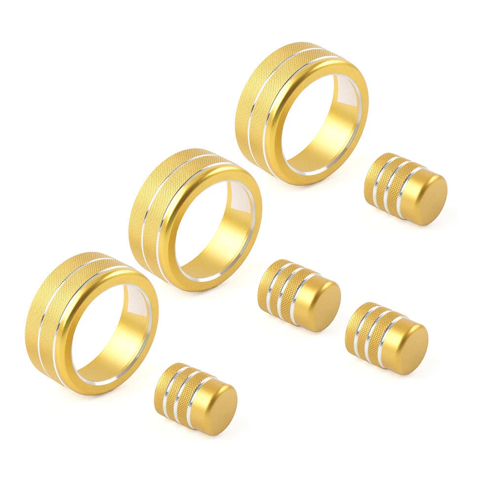 7 Pcs Central Control Switch Knob Ring Trim for Honda Civic CR-V (2023-2024)