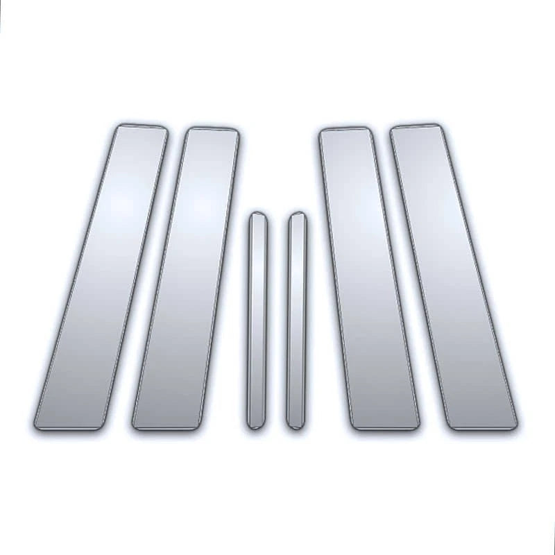Chrome Pillar Post Covers 6Pc Replacement for Volkswagen Jetta (2005–2010)