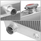 Full Aluminum 3-Row Racing Radiator for Dodge Charger/Challenger (1968–1974)