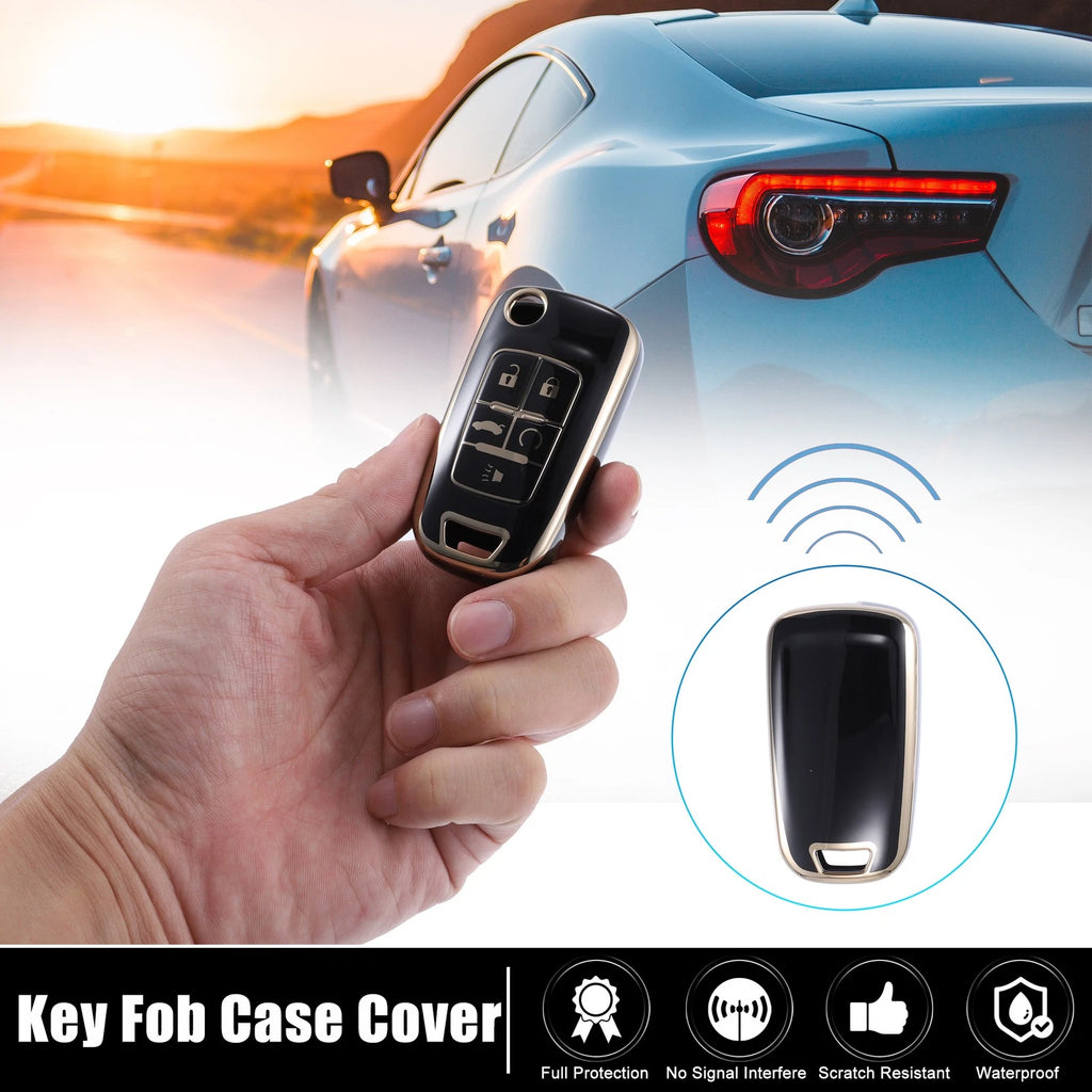 TPU Smart Key Fob Cover Kit for Chevrolet Equinox Camaro Cruze (2010–2023)