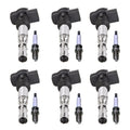 Set of 6 Ignition Coils & Spark Plugs for Audi A6 Quattro (2005–2011)