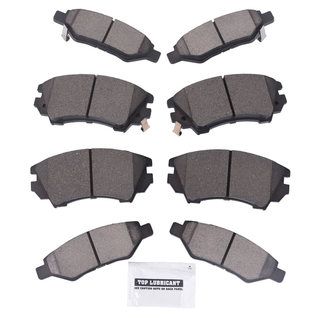 Set of 4 Premium Ceramic Brake Pads for Chevrolet Camaro (2010–2015)