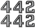 Front Fender Emblems with Hardware for 1969–1972 Oldsmobile Cutlass & 442