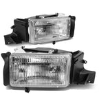 Chrome Housing Crystal Headlight Pair for Dodge Ram Pickup (1994–2002)