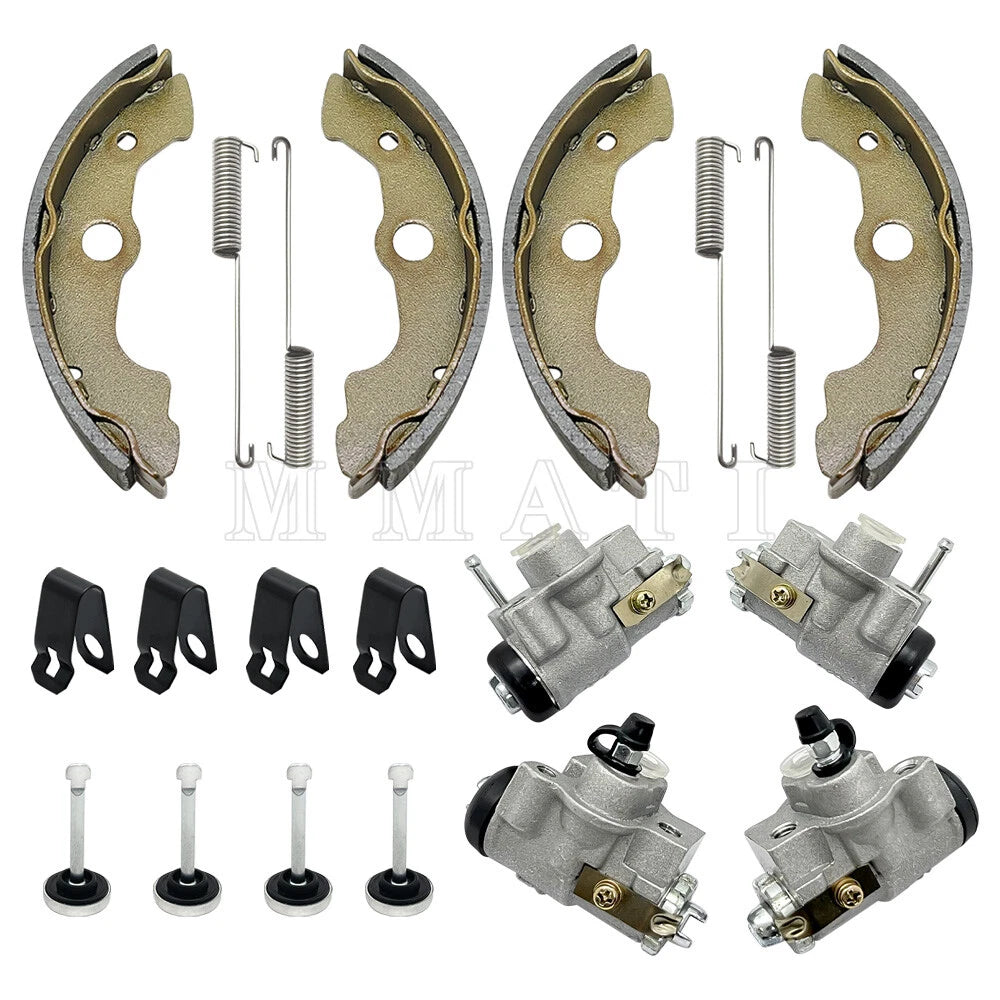Front Brake Wheel Cylinders w/Shoes for Honda FourTrax TRX350 TRX350D (1986–1989)