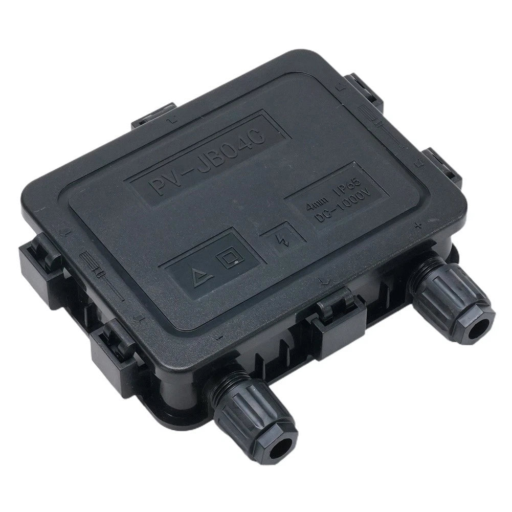 100W Solar Panel Junction Box Terminal Blocks Wire Connectors for Off-Grid Systems