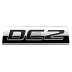 3D Polished Black Lettering Badge for DC2 (Year Not Specified)