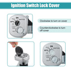 Ignition Switch Fuel Gas Cap Cover Seat Lock w/ Key for Honda NPS50 (2003–2023)
