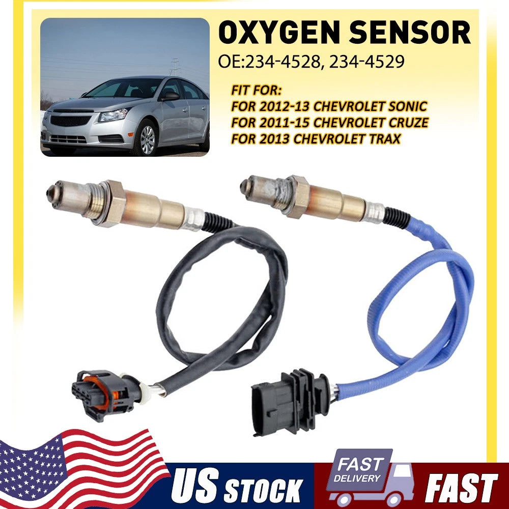 2X Oxygen Sensor Upstream & Downstream for Chevy Cruze Trax Sonic (2011–2015)