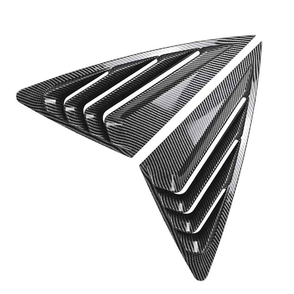 Rear Window Louvers Cover for Audi Q3 F3 Sportback (2019-2024) Carbon Look