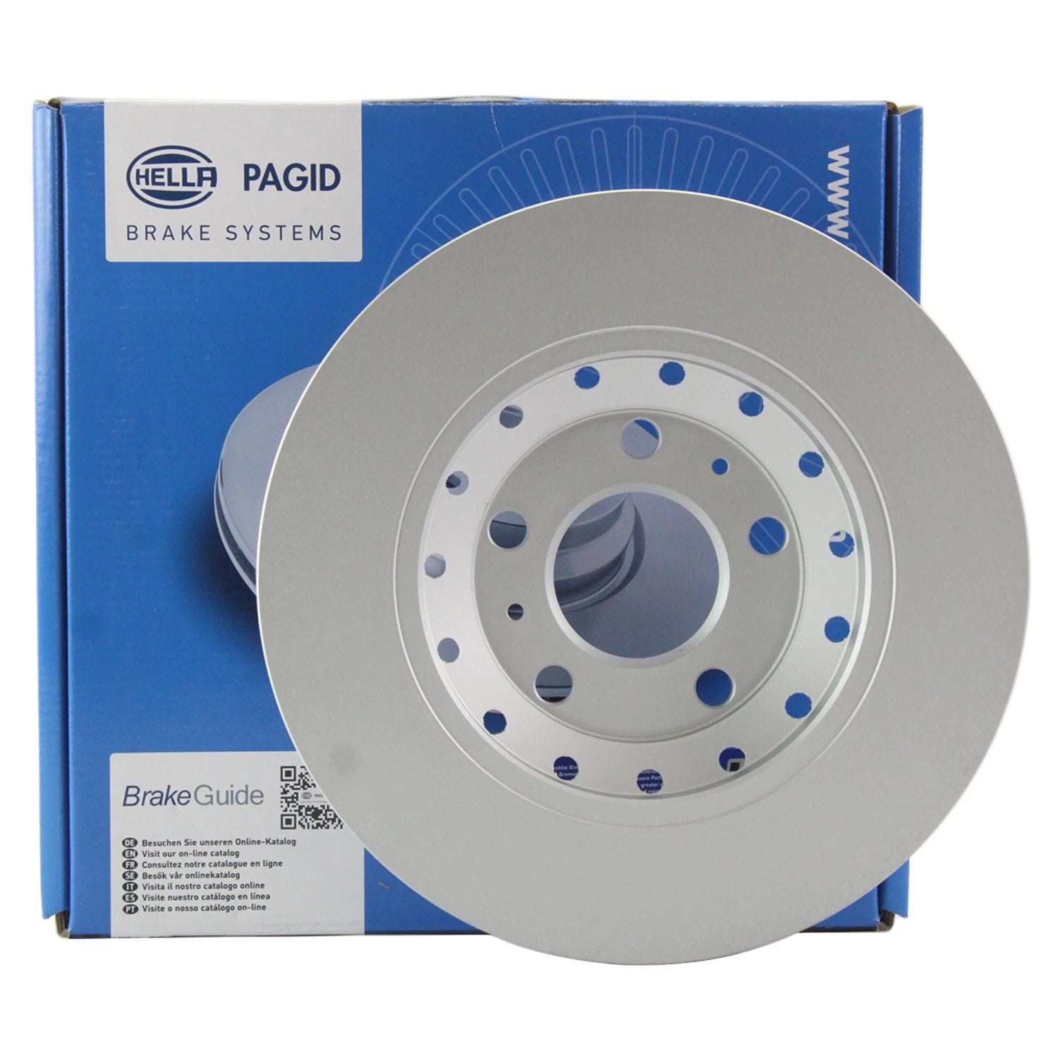 Hella Pagid 310mm Rear Disc Brake Rotor for Audi A8 Quattro, VW Phaeton (2004–2009)