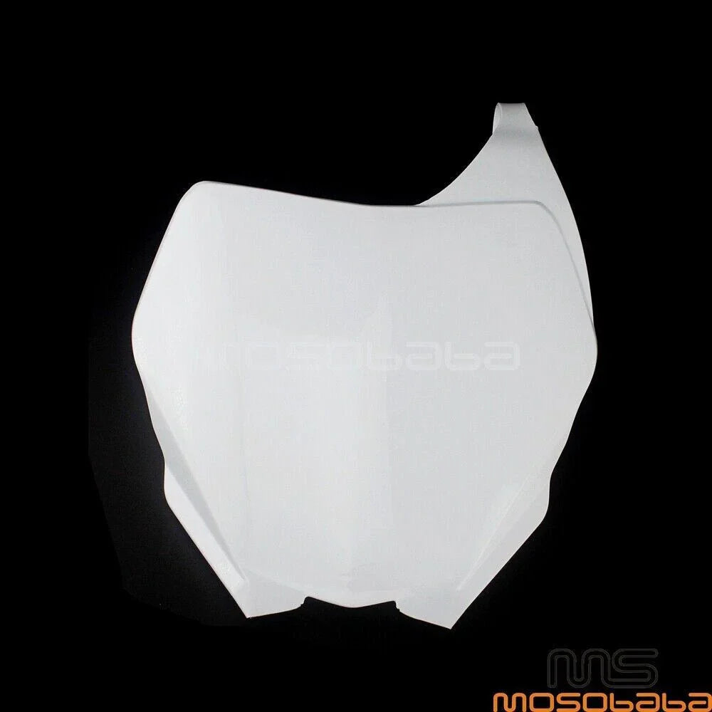 White Front Number Plate for Yamaha YZ 125 250 250F 450F WR250F WR450F