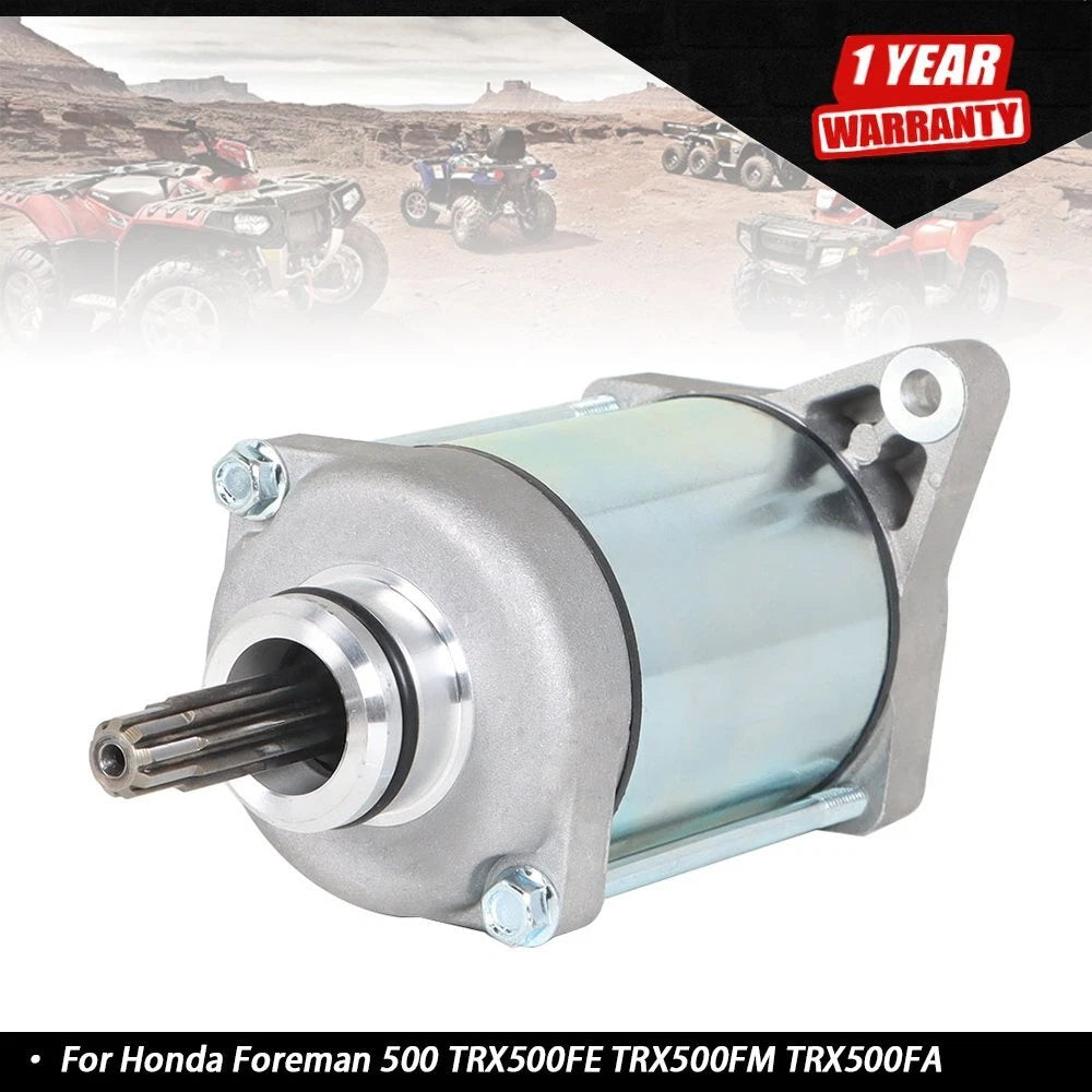 Starter Motor for Honda Foreman 500 TRX500FE TRX500FM TRX500FA (2005–2016)