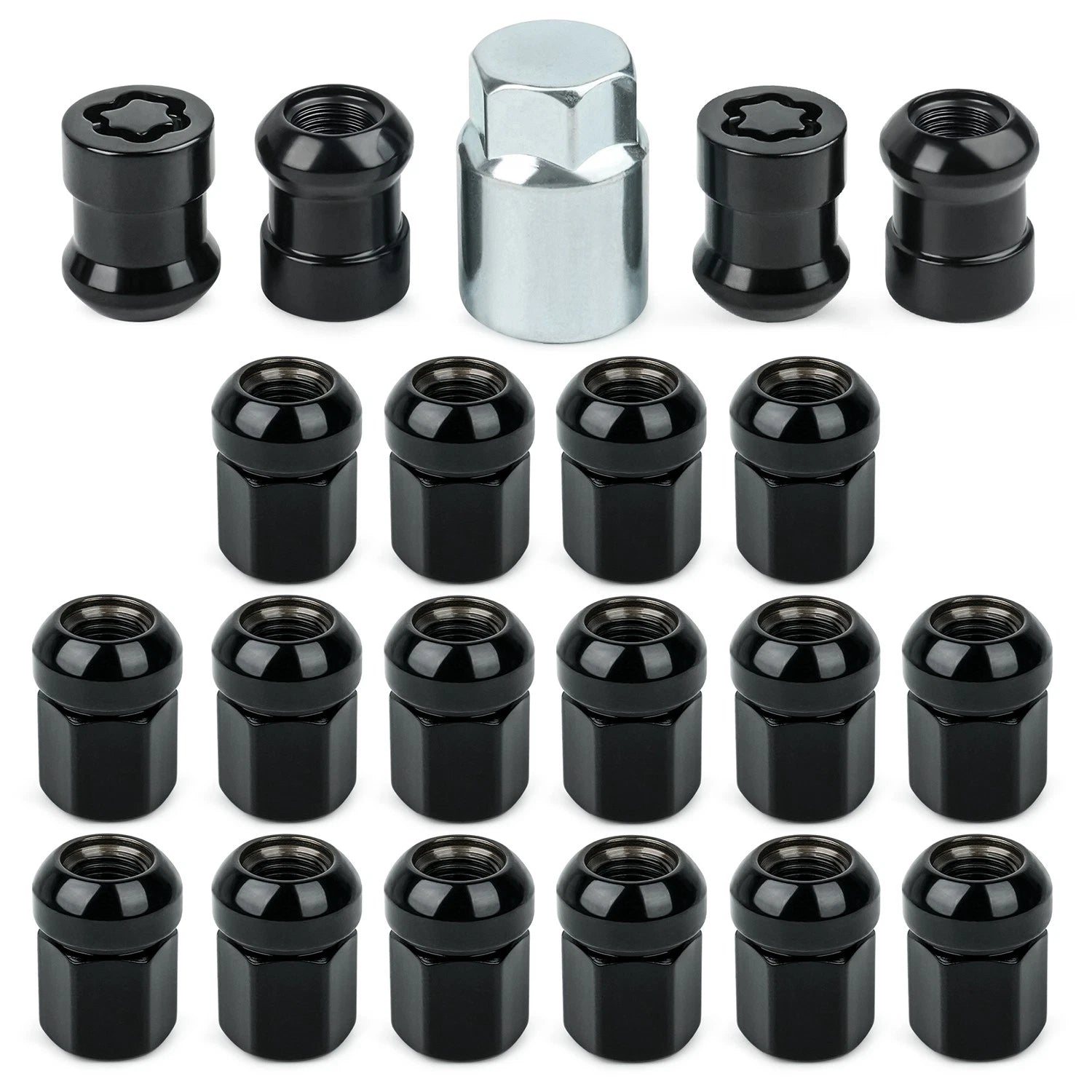 21Pcs Wheel Locks Lug Nuts Set for Honda CR-V (2017–2022) 08W42-S2A-100