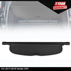 Retractable Rear Trunk Shade for Honda CR-V (2017–2019) Cargo Cover Black