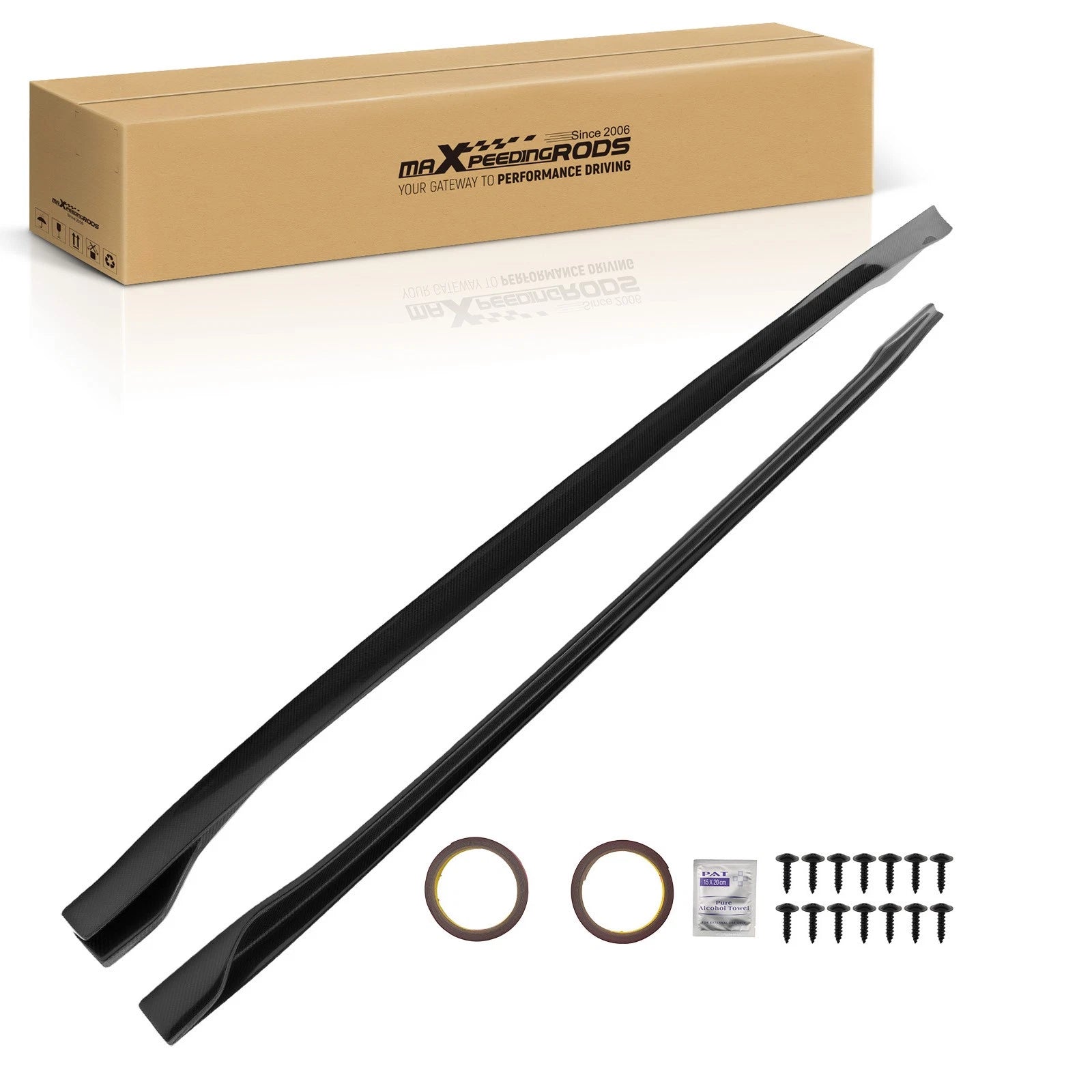 Carbon Fiber Side Panel Kit for Tesla Model 3 Performance (2019–2021)