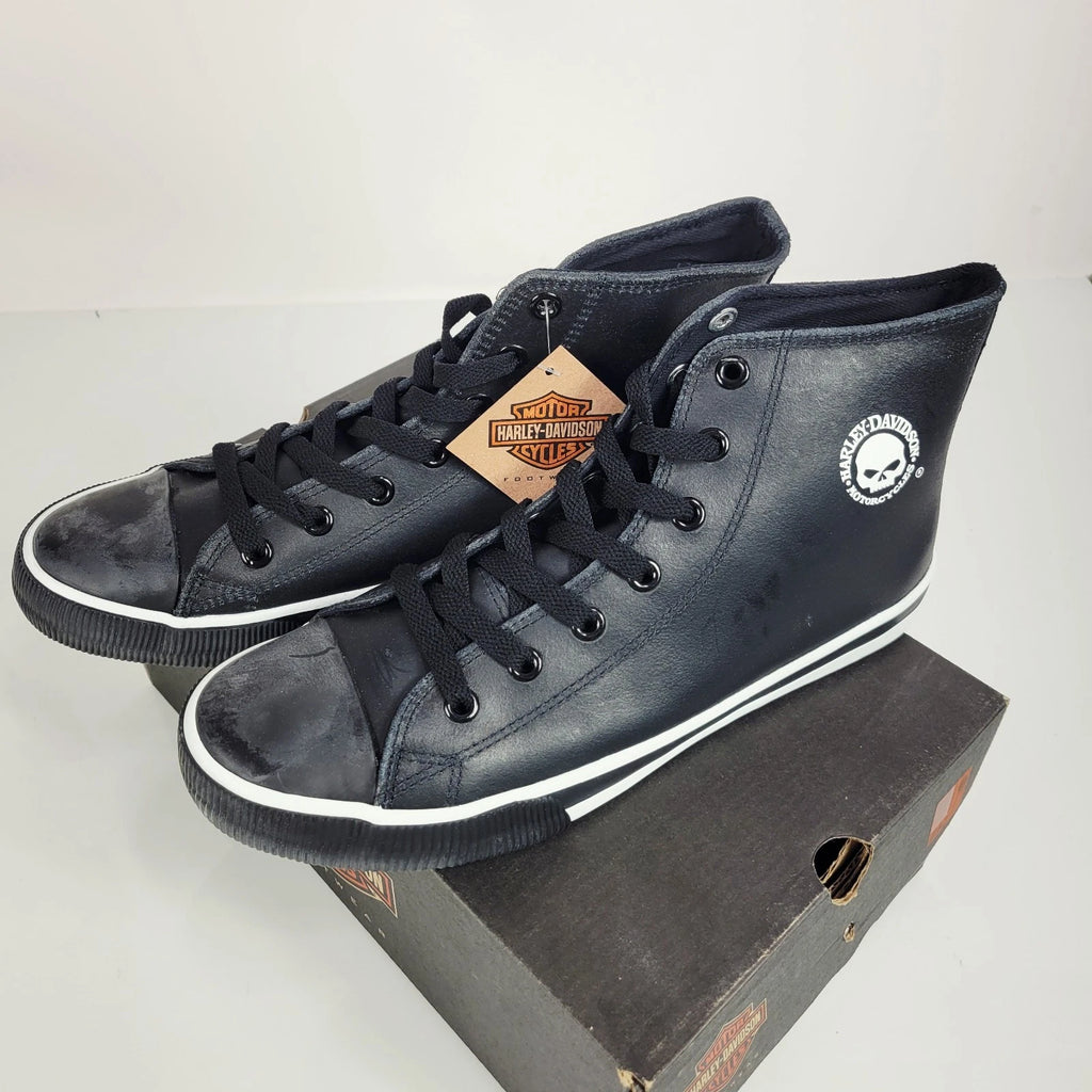 Harley-Davidson Baxter Black Willie-G Hi-Cut Sneakers Size 9.5