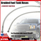 Stainless Fuel Tank Hoses for Chevrolet GMC Sierra 2500HD (2001–2010)