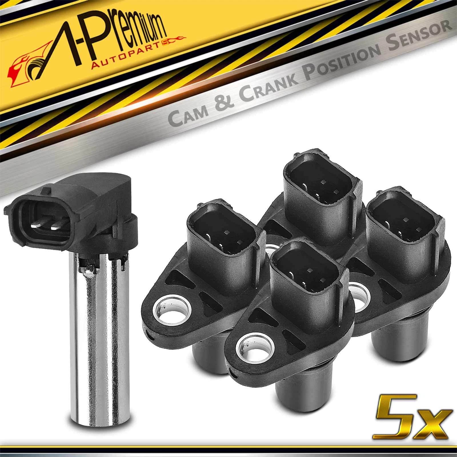 Set of 4 Camshaft & Crankshaft Position Sensors for Subaru WRX STI (2014)