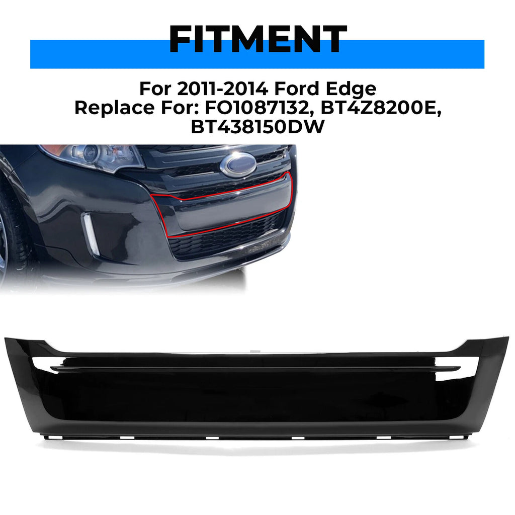 Front Lower Black Grille Bumper Moulding for Ford Edge (2011–2014)
