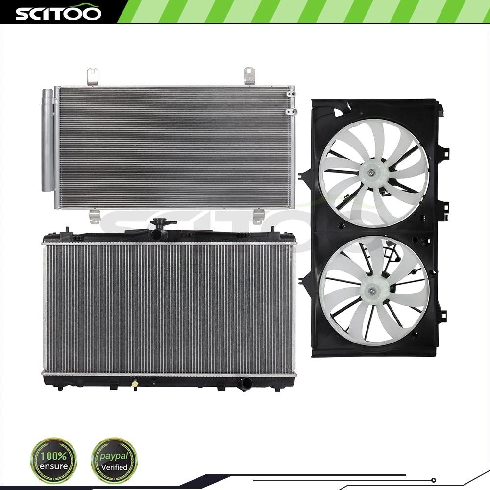 Cooling Fan Radiator AC Condenser Kit for Toyota Camry (2012–2017)