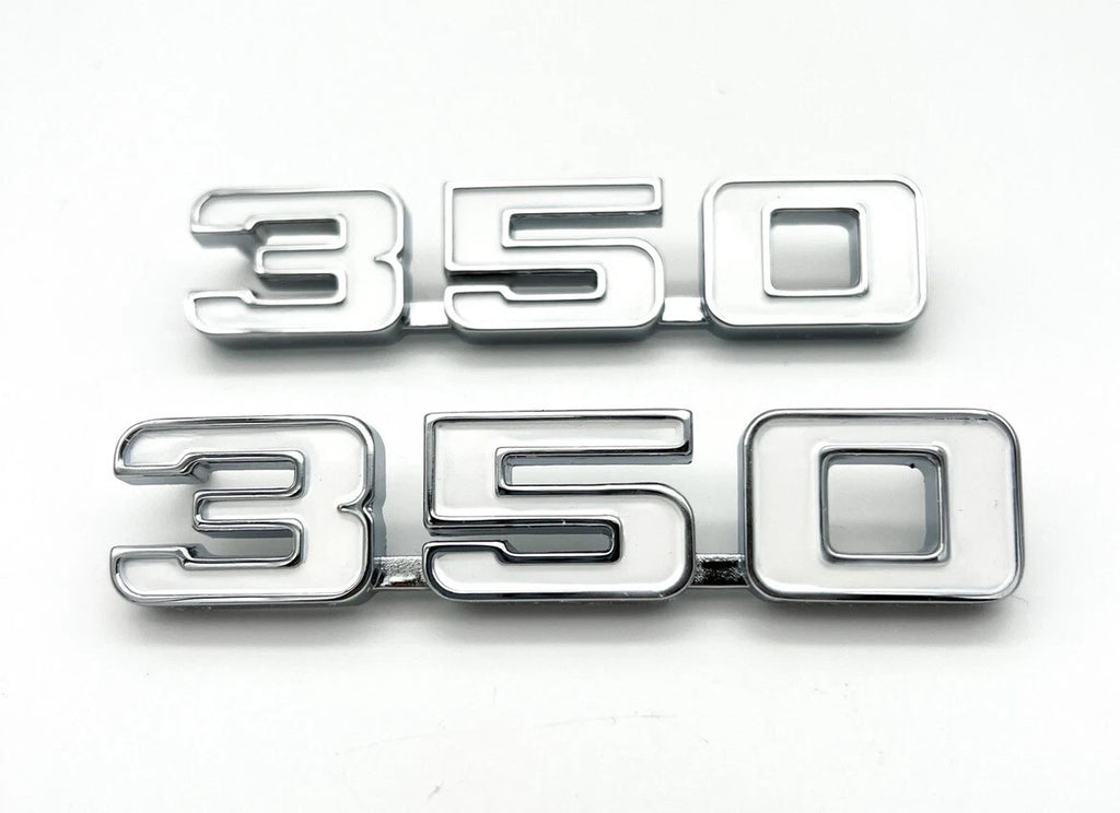 Fender Emblems Chrome White Fill Replacement for 1969 Chevrolet Camaro