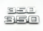 Fender Emblems Chrome White Fill Replacement for 1969 Chevrolet Camaro