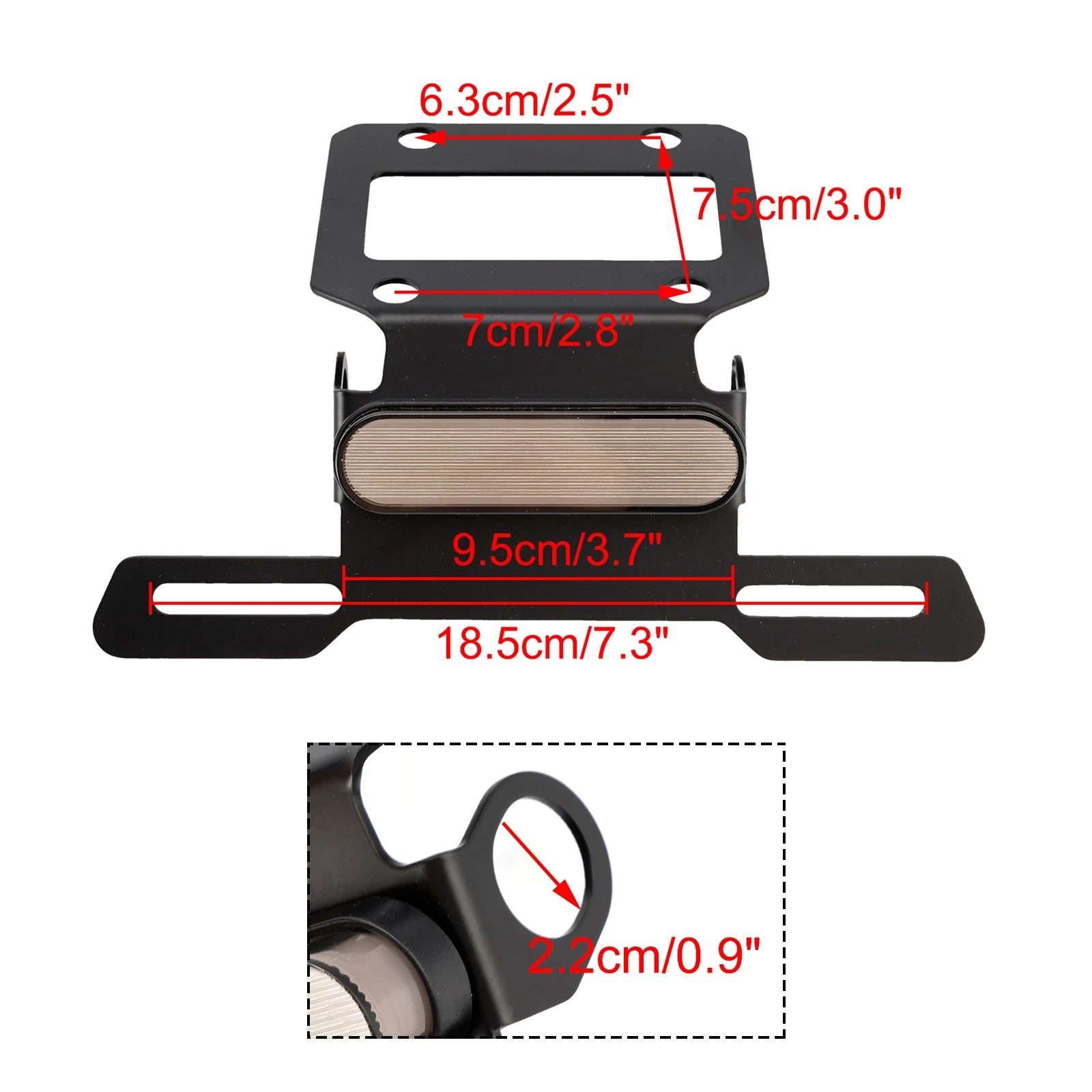 License Plate Holder Frame for Honda CL250 CL300 CL500 SCL500 (2023–2024)