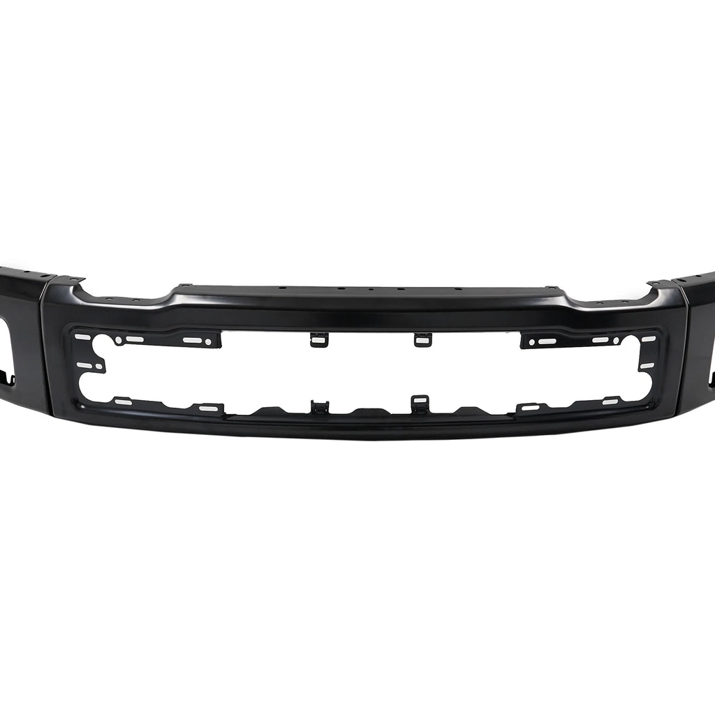 Front Bumper Face Bar for Ford F150 (2015–2017) W/Fog Light Hole, Black