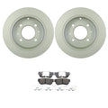 Set of 2 Bosch QuietCast Rear Rotors & TRW Pro Ceramic Pads for Optima Sonata