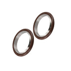 2X Stainless Steel KF40 Vacuum Center Ring for