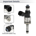 Fuel Injector No. 23209F2010 for Toyota Corolla (2020–2024) 1 Pc Black Silver Tone