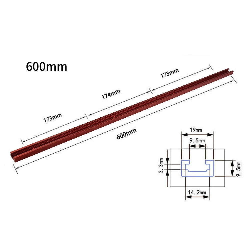 Miter Jig T-Slot Track for Woodworking (300-600mm)