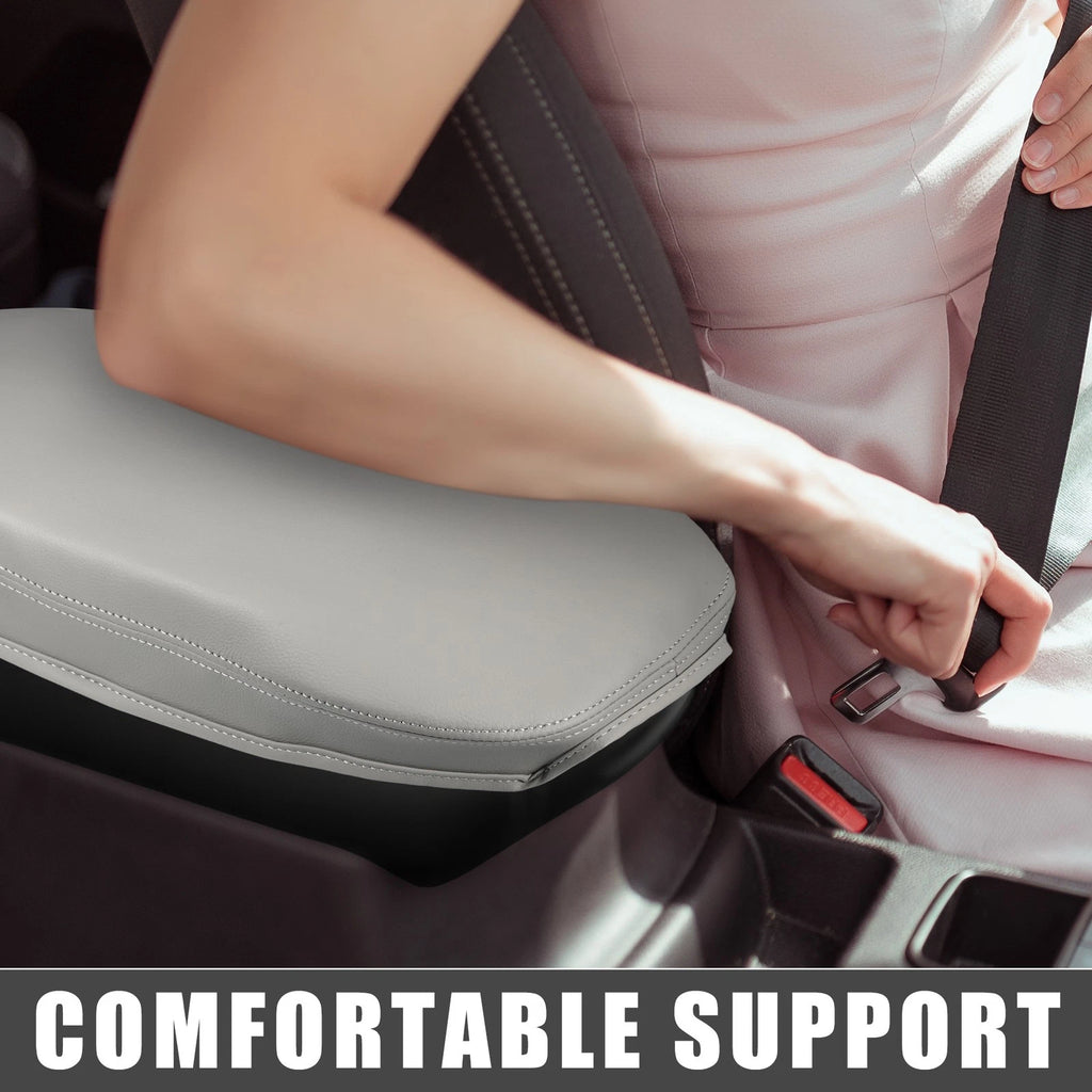 Center Console Armrest Cushion Pad Cover for Toyota RAV4 (2019–2023) Gray