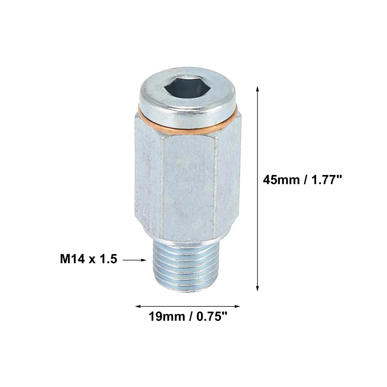 2pcs M14 x 1.5 Steel Engine Oil Drain Plug for VW Audi 