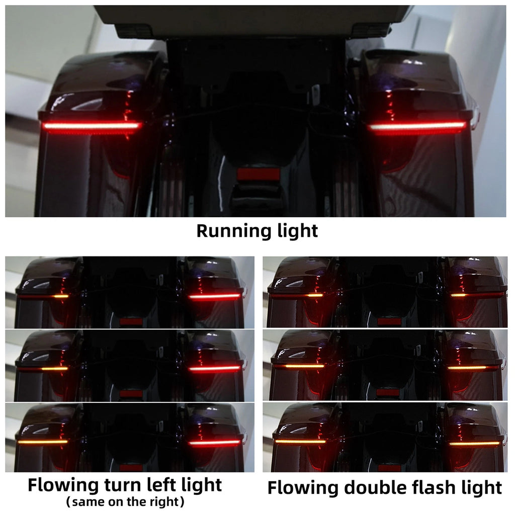 LED Saddlebag Light Run Brake Turn Signals for Harley Street Glide (2014–2024)